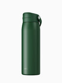 Trinkflasche | Edelstahl | Mit Strohhalm