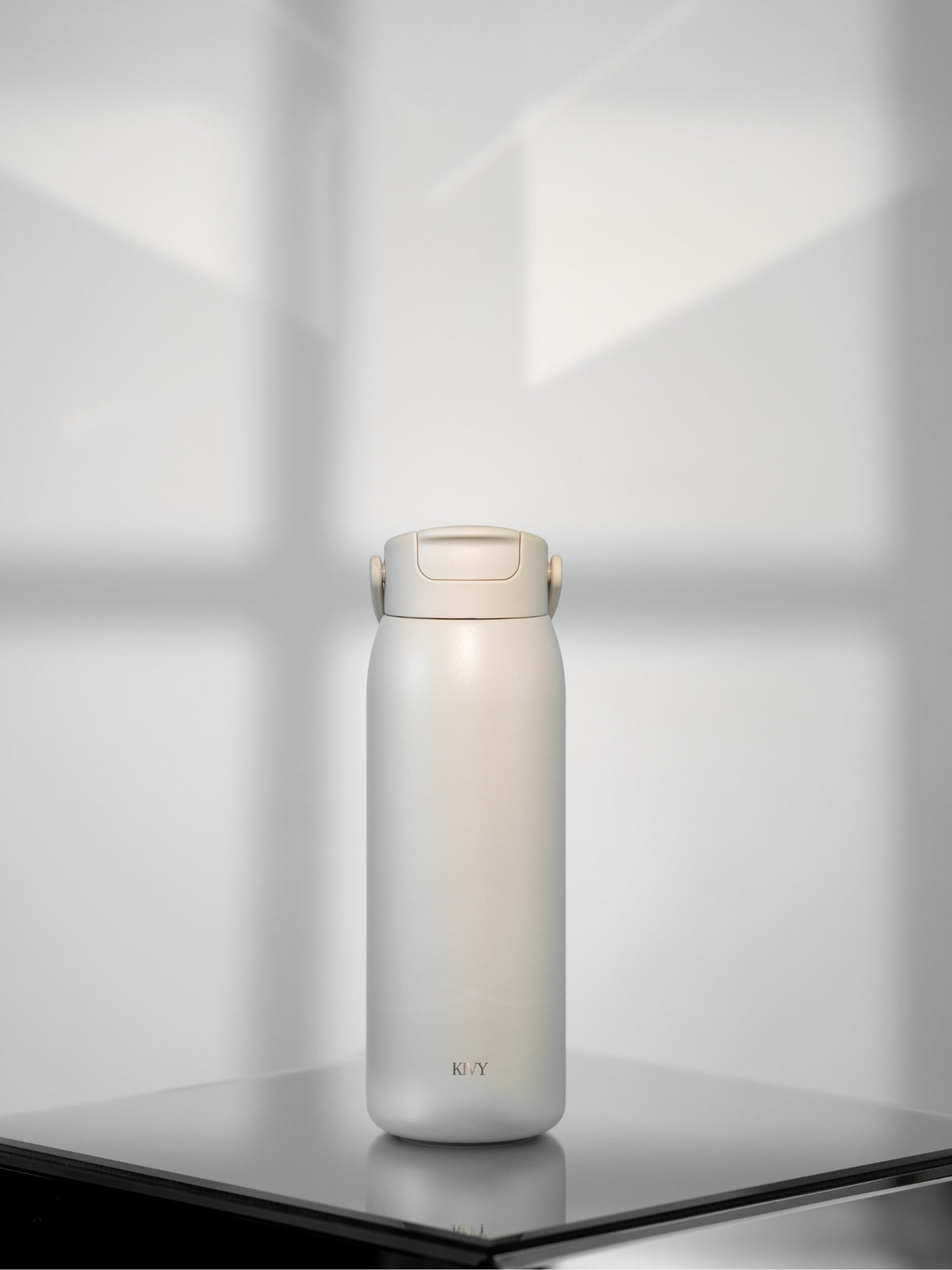 Trinkflasche | Edelstahl | Mit Strohhalm