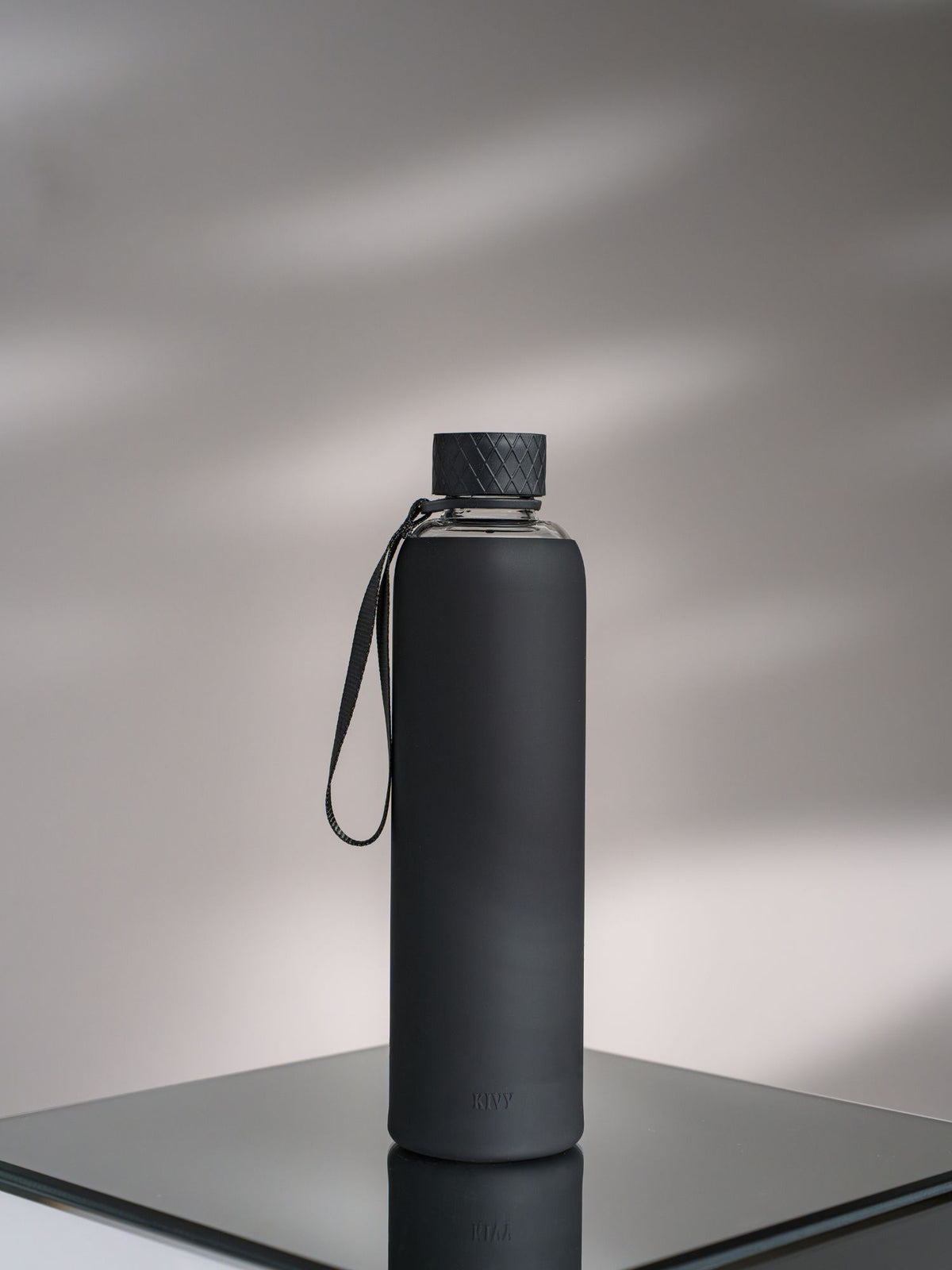 Trinkflasche | Glas mit Silikonschutz