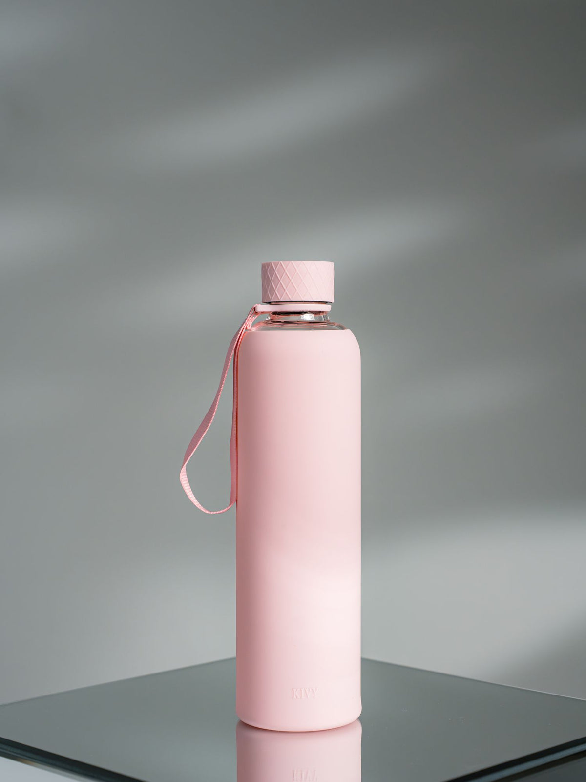 Trinkflasche | Glas mit Silikonschutz