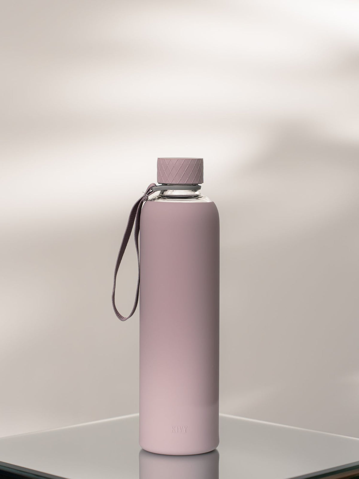 Trinkflasche | Glas mit Silikonschutz