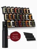24er Gewürzgläser-Set mit Regal + GRATIS Ölsprüher