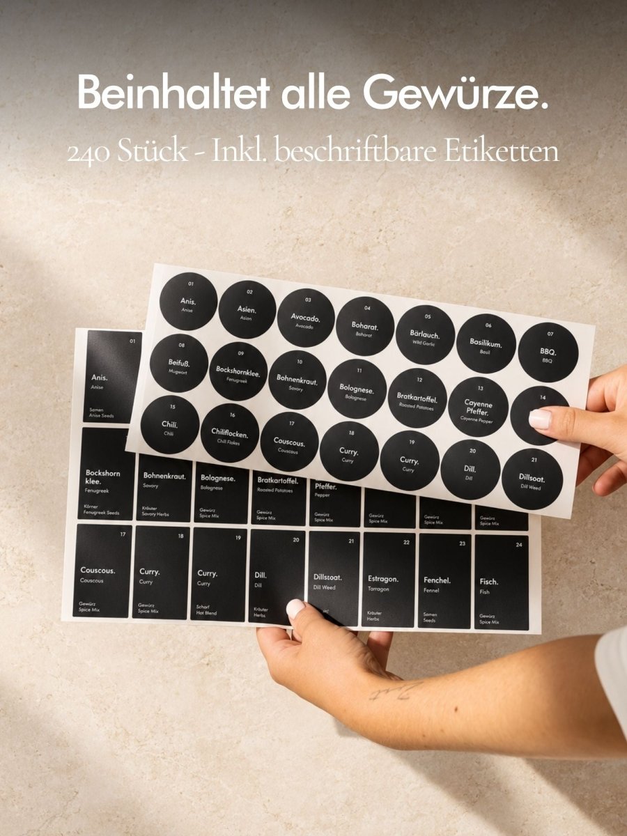 Gewürzgläser 24er Set