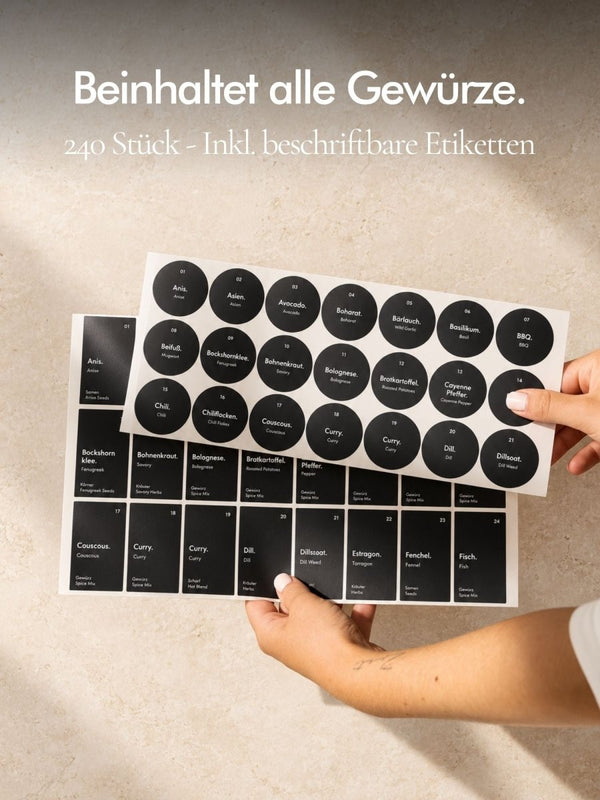 Gewürzgläser 24er Set