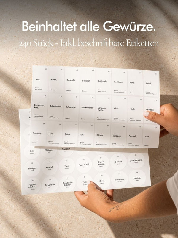 Gewürzgläser 24er Set