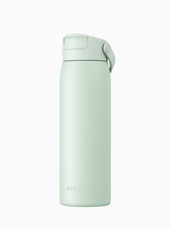 Trinkflasche | Edelstahl | Mit Strohhalm
