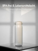 Trinkflasche | Edelstahl | Mit Strohhalm