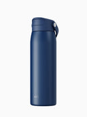 Trinkflasche | Edelstahl | Mit Strohhalm