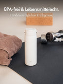 Trinkflasche | Edelstahl | Mit Strohhalm