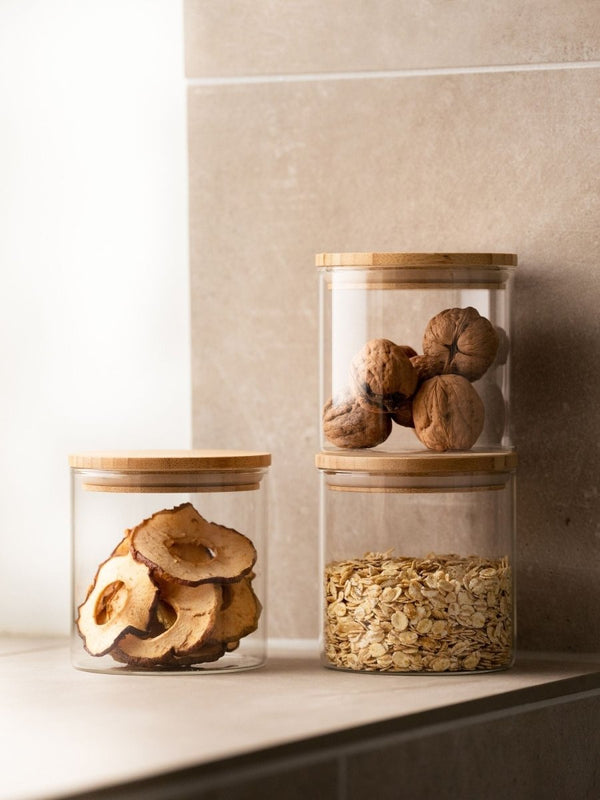 Storage containers | Glass | Bamboo