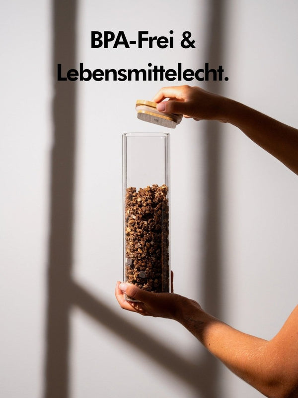 Vorratsgläser | Eckig mit Etiketten