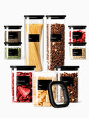 Vorratsgläser-Set mit Sichtfenster (9-teilig)